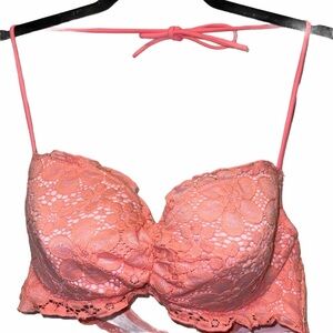 Victoria’s Secret Orange Bikini Top Underwire 34C